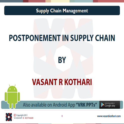 10PostponementinSupplyChain